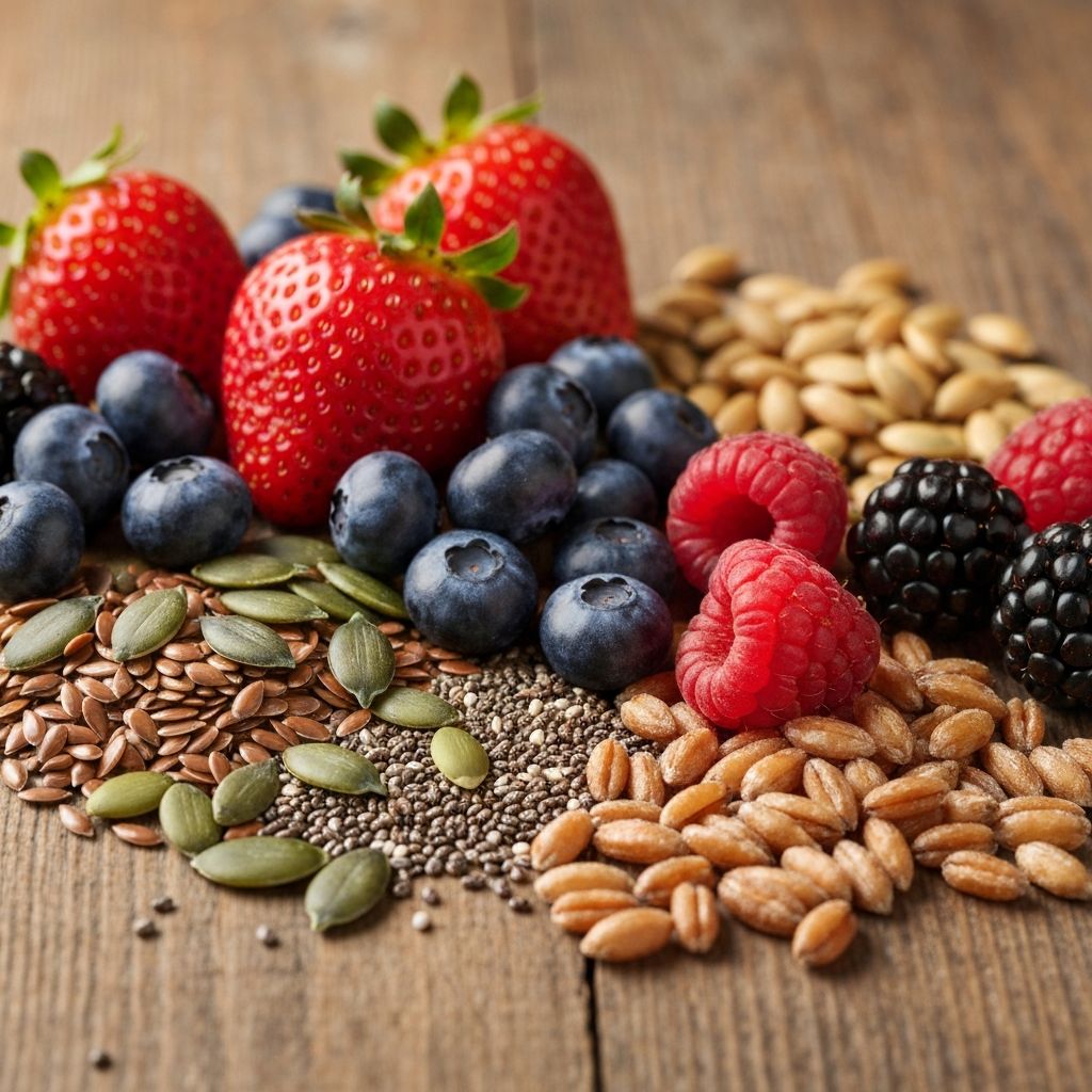 Whole grains, nuts and seeds